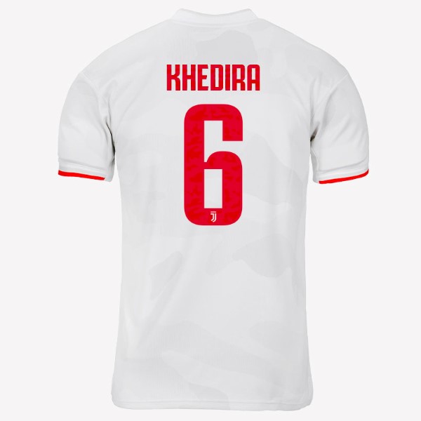 Trikot Juventus NO.6 Khedira Auswarts 2019-20 Grau Weiß Fussballtrikots Günstig